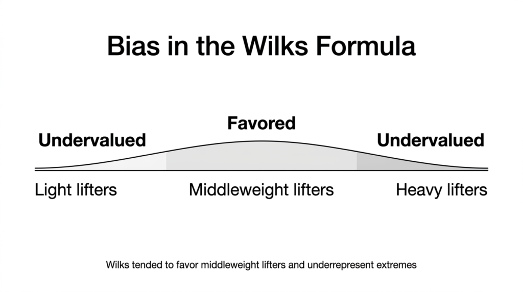infograph for Bias in the Wilks Formula