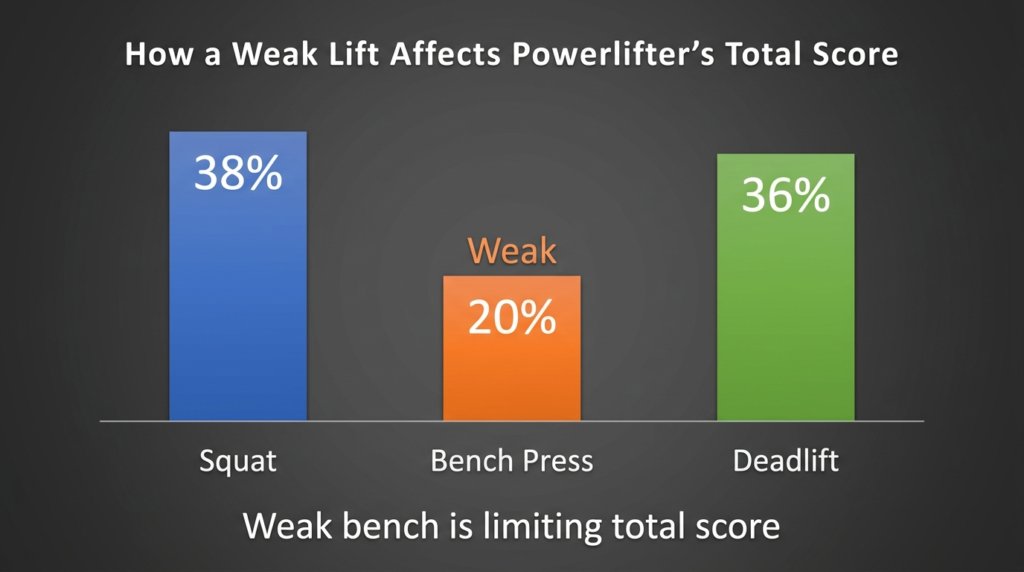 infograph for Can gym lifters use their score to find weak points