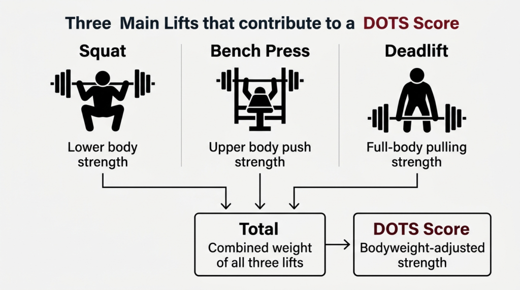 infographic for What lifts count toward the score