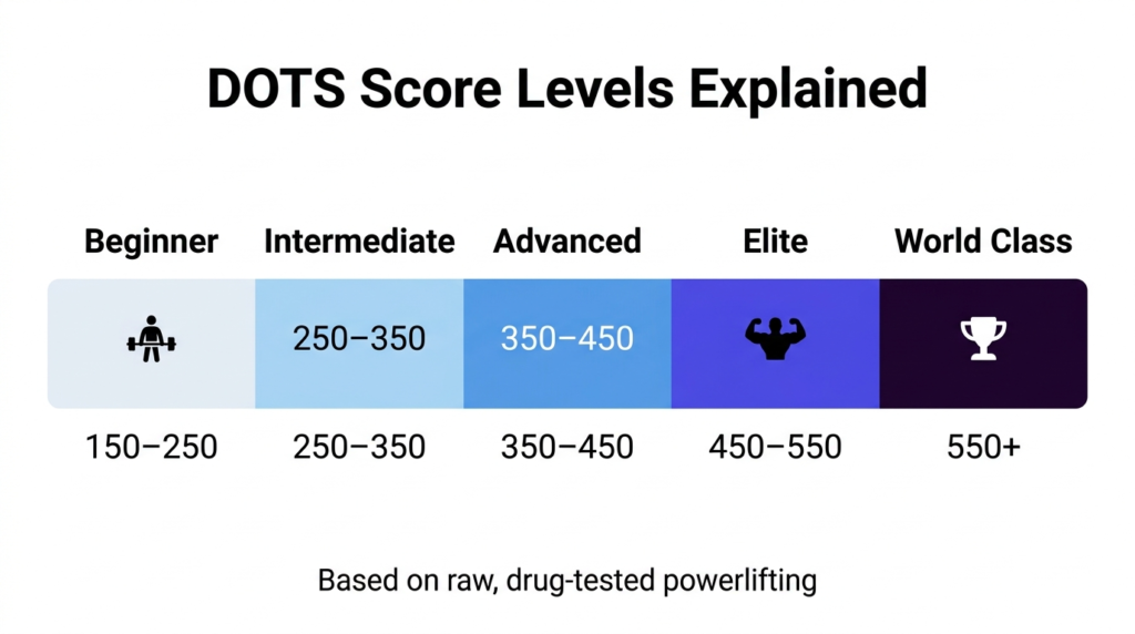 infographic for dots-score-levels-chart
