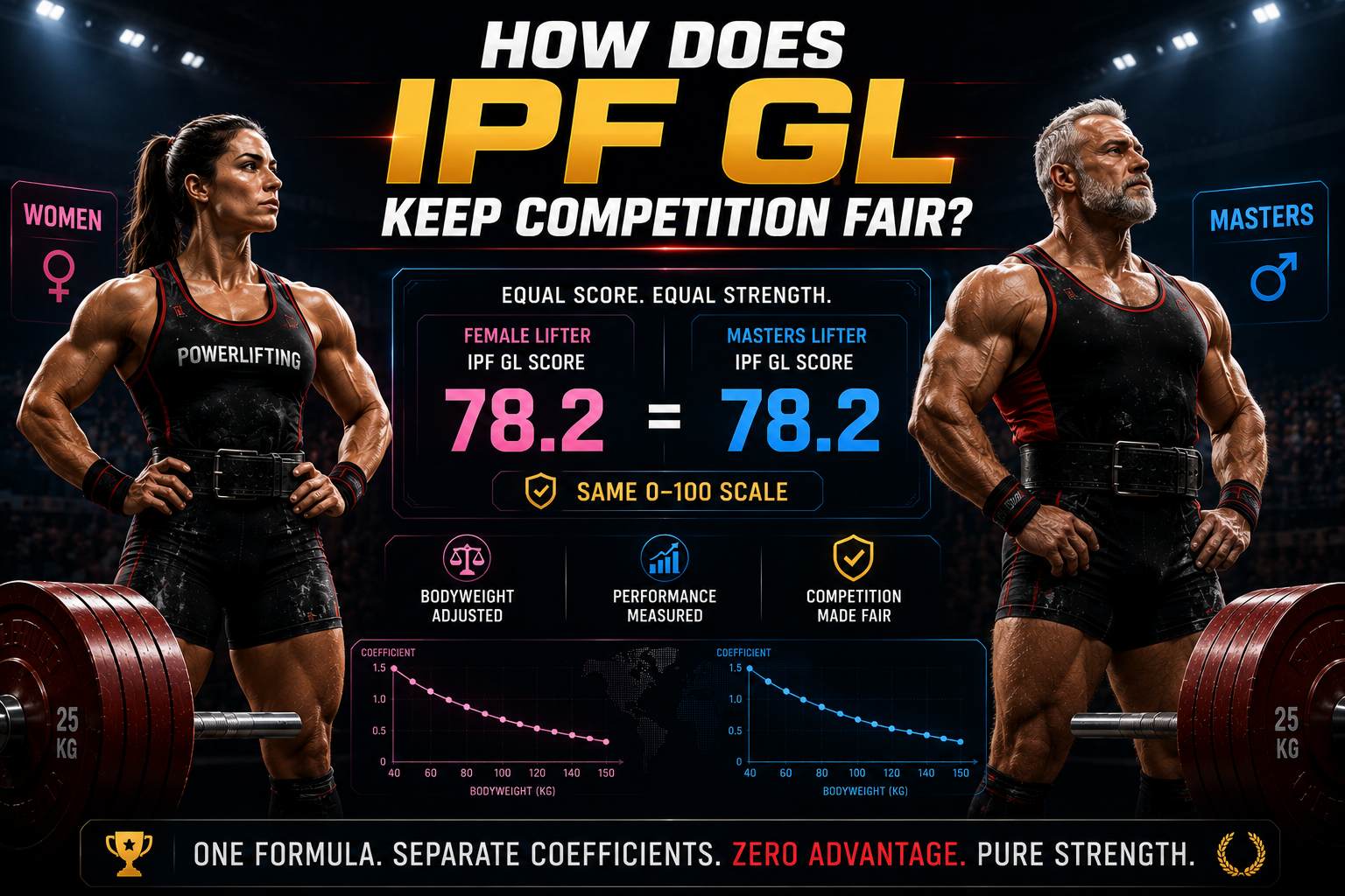 How IPF GL Points Work for Women and Masters Lifters