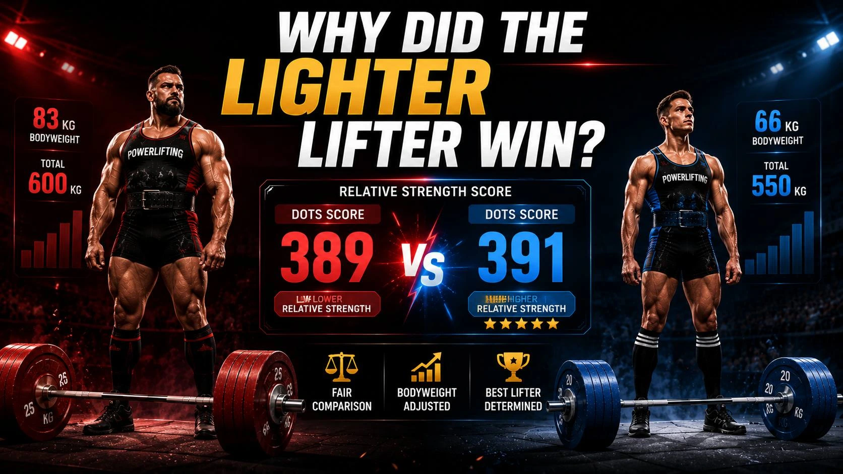 Absolute Strength vs Relative Strength in Powerlifting: What Your Score Actually Measures